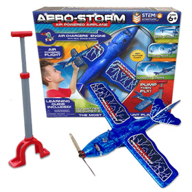 Top Secret Toys Aero Storm airplane launching outdoors delivers safe, thrilling park adventures.
