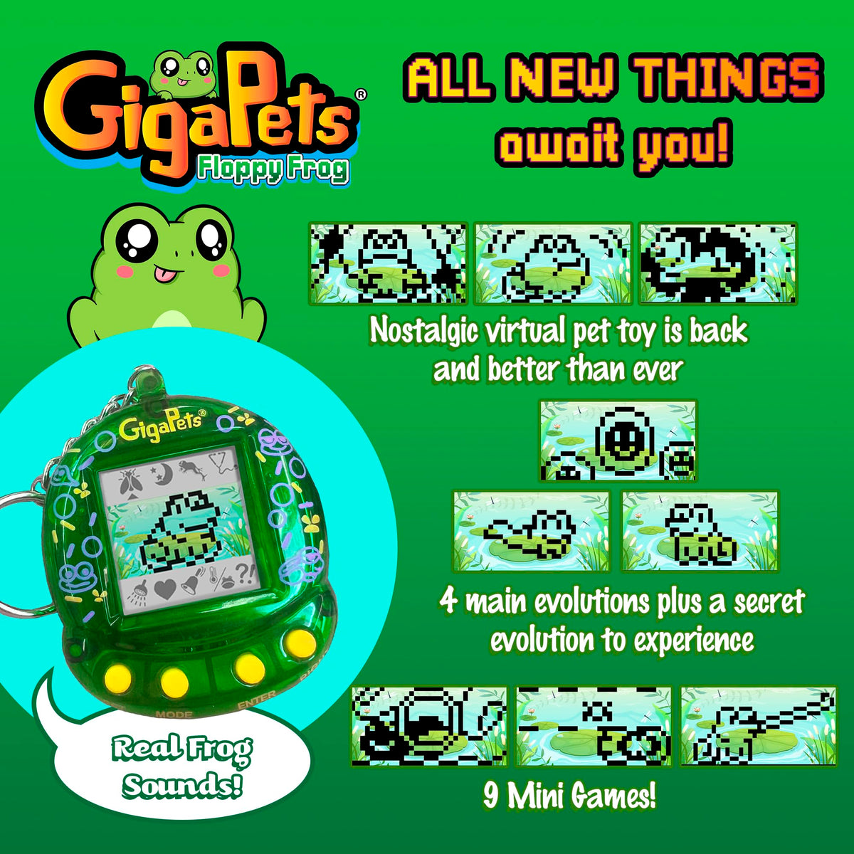 Top Secret Toys Giga Pet Floppy Frog vet-visit scene with care checks