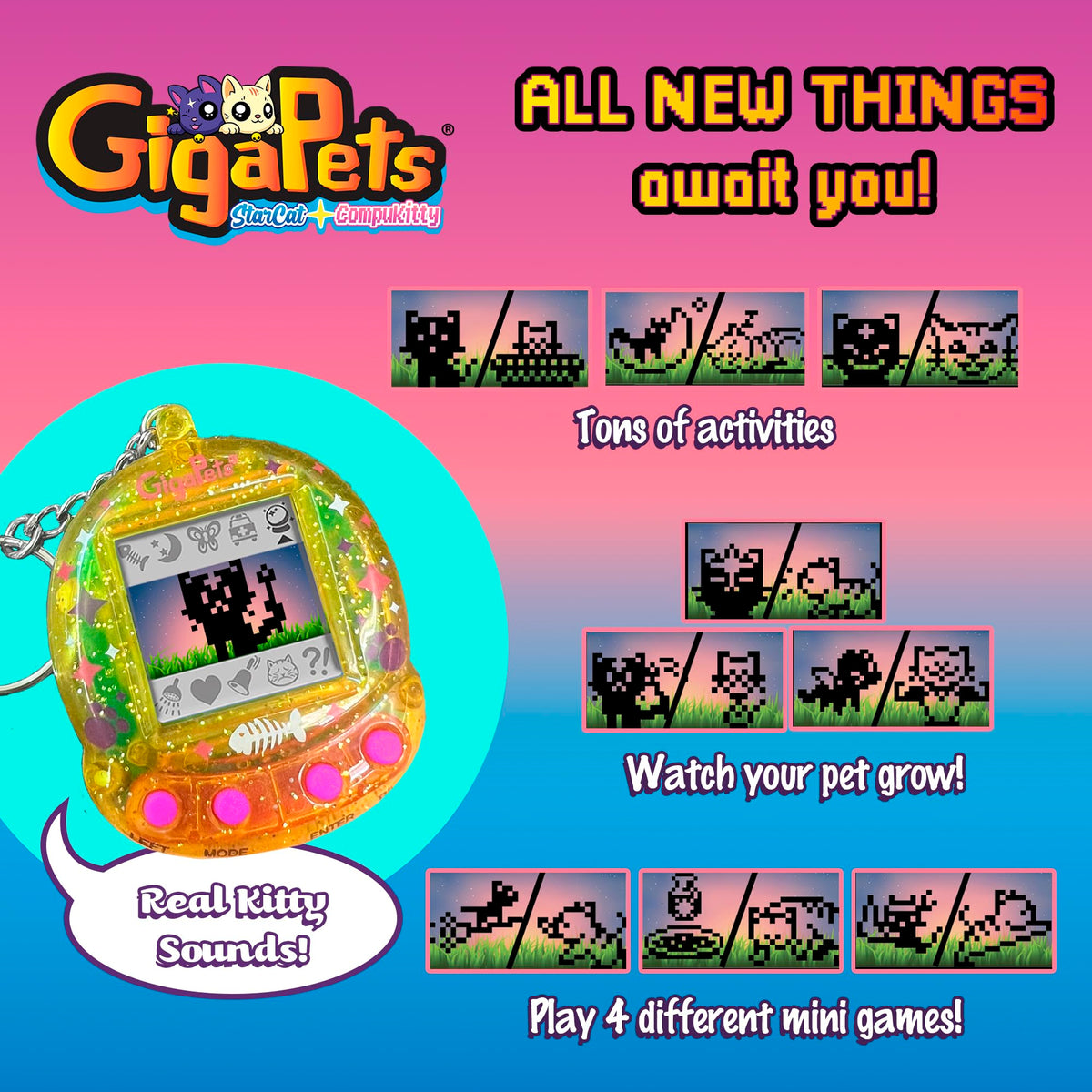 Top Secret Toys Giga Pet nostalgic-90s-throwback vibe with modern upgrade.