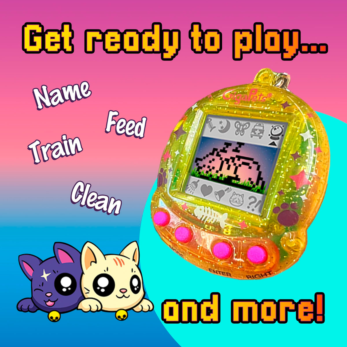 Top Secret Toys Giga Pet starcat-animations highlight playful personality.