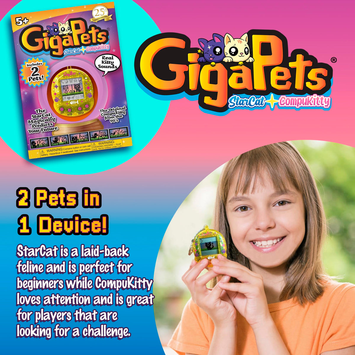 Top Secret Toys Giga Pet starcat-fortune-reading scene sparks curiosity and daily wonder.