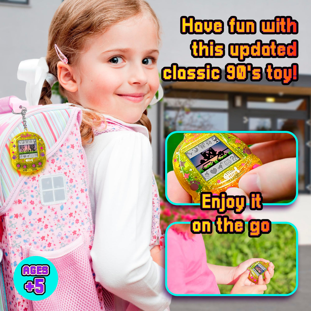 Top Secret Toys Giga Pet virtual-pet-keychain on-the-go fun and portability.