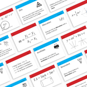 TOP STUDENTS SAT math flash cards support formula practice