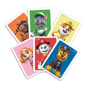 Top Trumps Paw Patrol cubes and characters for quick memory matching.