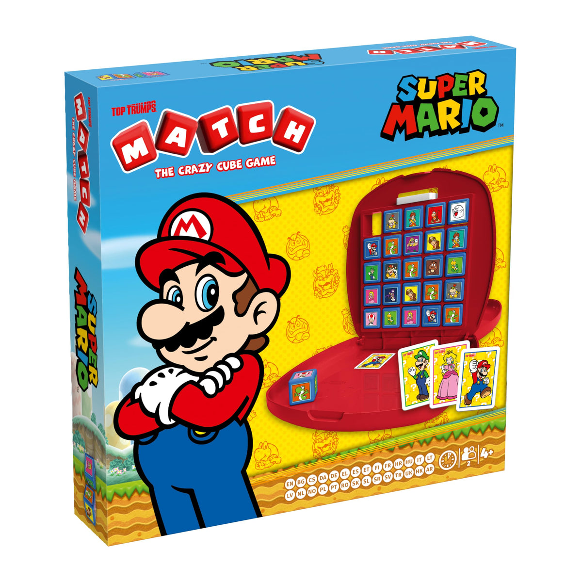 Top Trumps Match Super Mario family night scene highlights collaborative play.