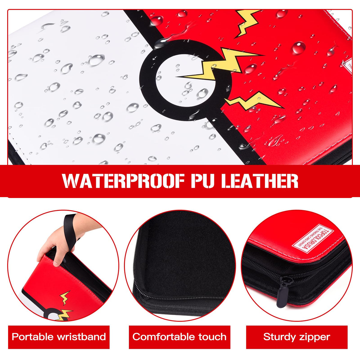 Topcolorusa PU leather exterior combines durability and elegant presentation.