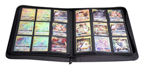 TopDeck 500 Card Ringless Zip Binder Pro black leather texture adds sophistication.
