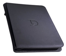 TopDeck 500 Card Ringless Zip Binder Pro open spine interior for easy card access.