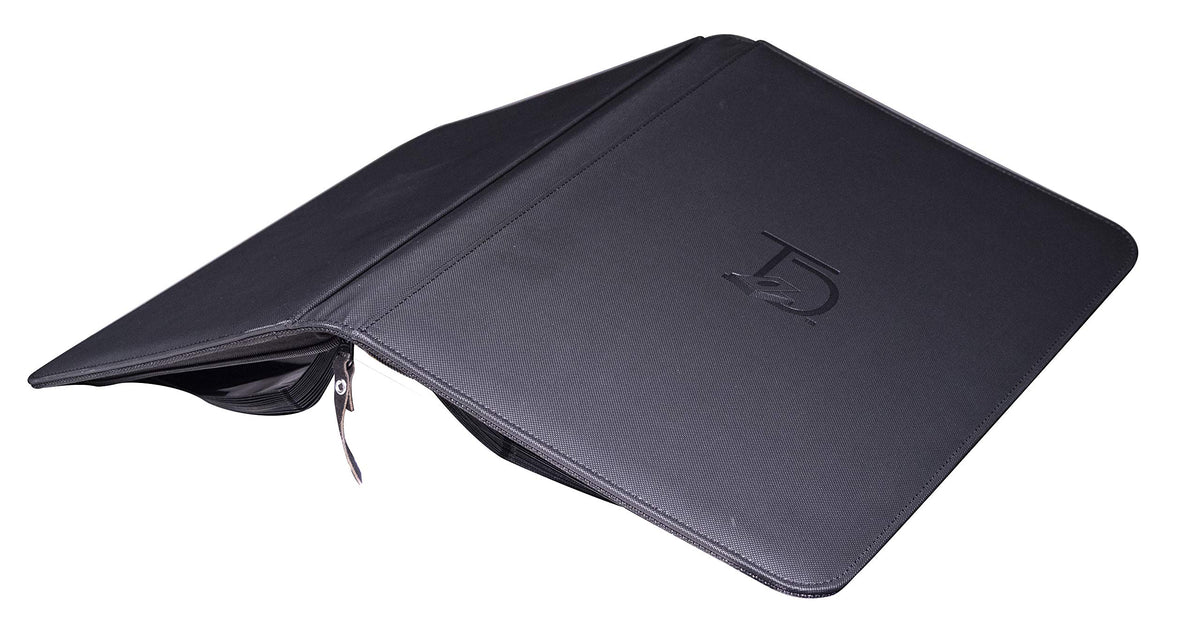 TopDeck 500 Card Ringless Zip Binder Pro side-load sleeves enable quick card insertion.