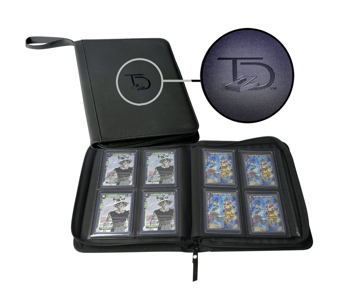 TopDeck Mini TopLoader Binder with four-pocket layout for organized card storage.