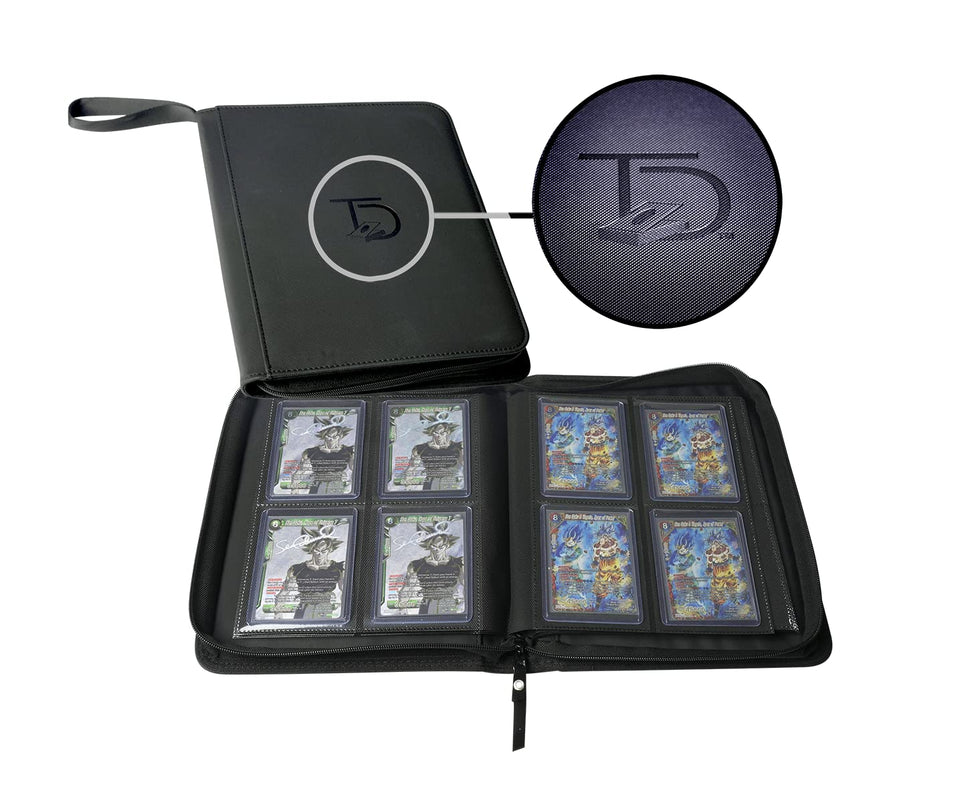 TopDeck Mini TopLoader Binder with four-pocket layout for organized card storage.