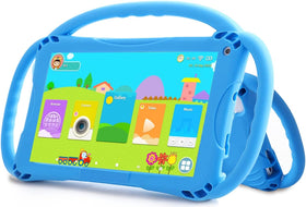 TOPELOTEK Kids Tablet protective silicone case shields against bumps during play