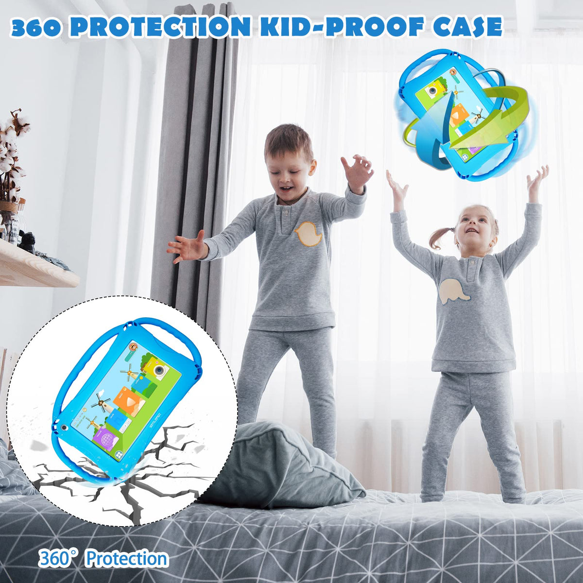TOPELOTEK Kids Tablet parental controls interface for safety
