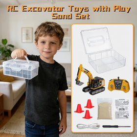 TOPMVP mini RC excavator makes a gift for kids and hobbyists.