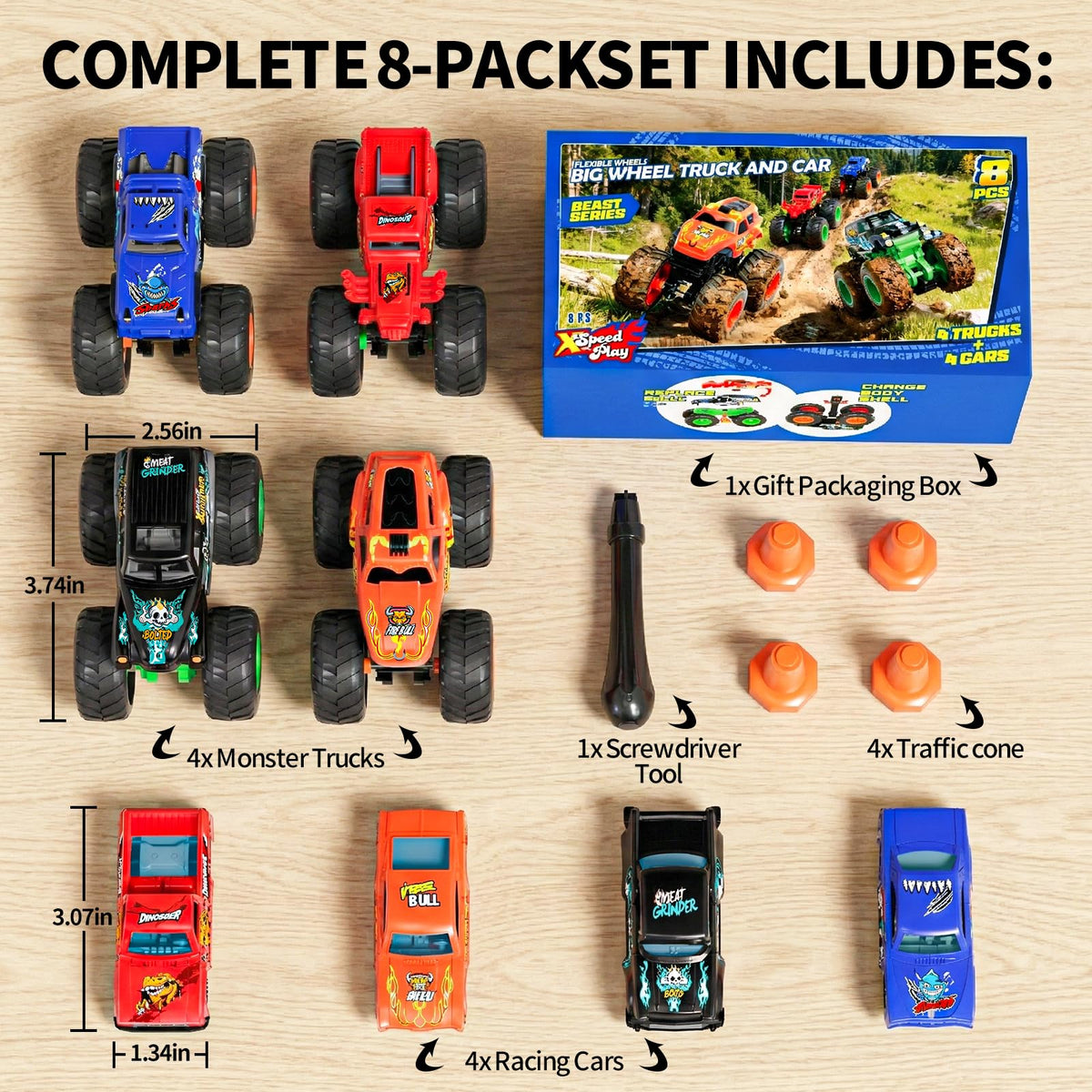 TOPMVP DIY screwdriver included for hands-on assembly and skill-building play