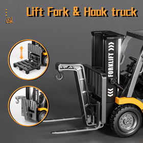 TOPMVP mini RC forklift toy with 2.4GHz remote for smooth control