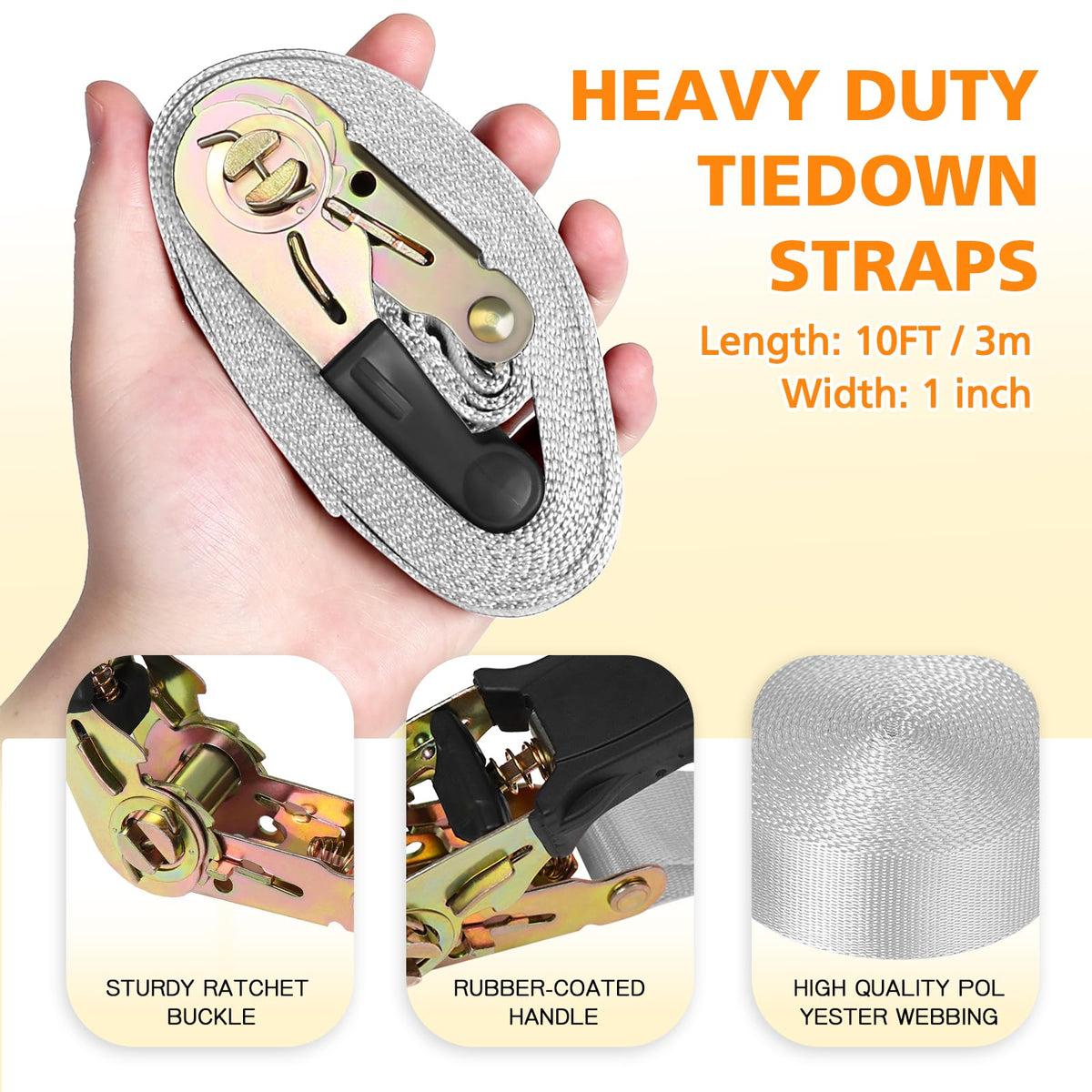 TopNEW six ratchet straps simplify tree mounting