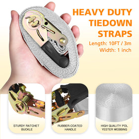 TopNEW six ratchet straps simplify tree mounting