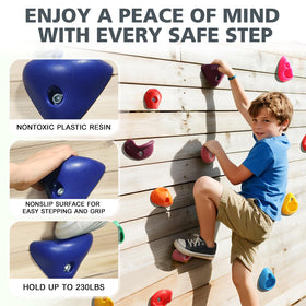 TOPNEW bright colors climbing holds for engaging kids during play