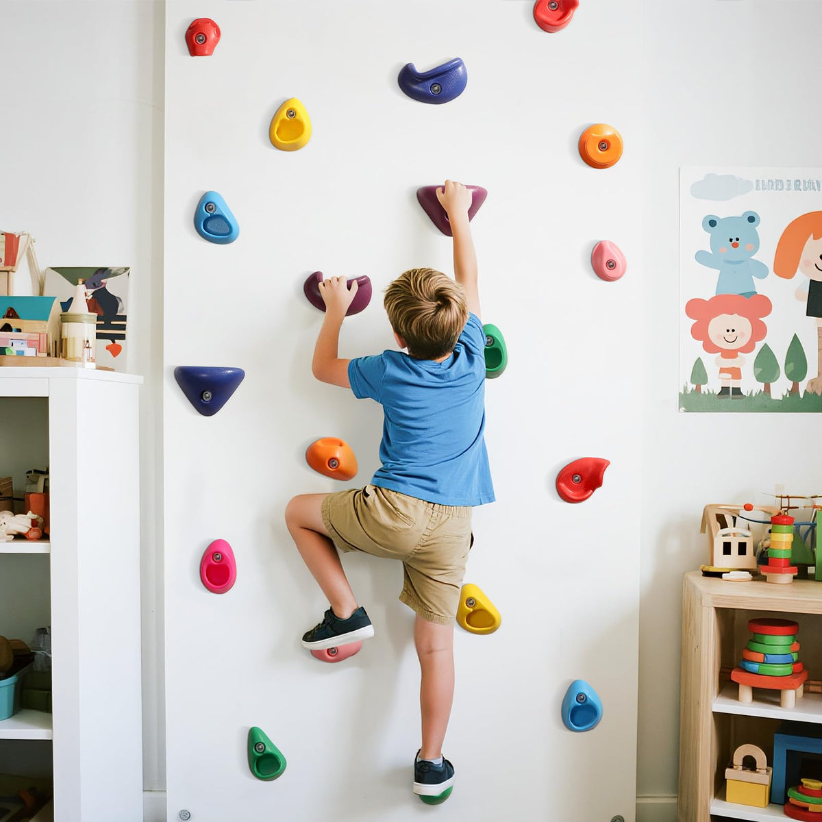 TOPNEW colorful holds inspire active play and confidence