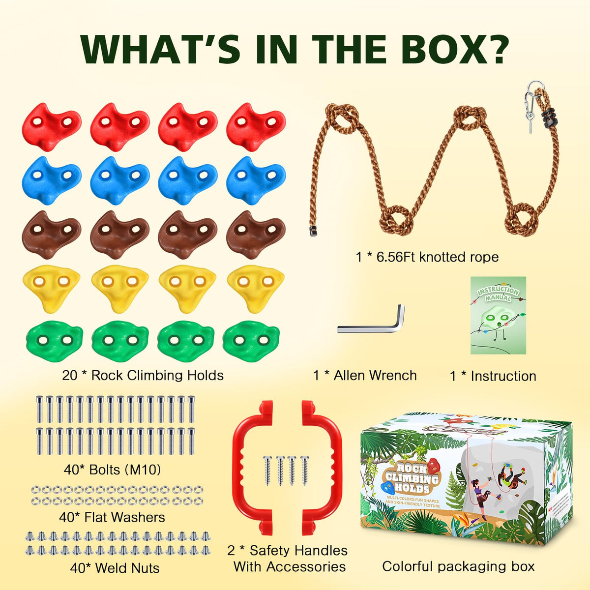 Topnew indoor-outdoor climbing wall kit ready for any space