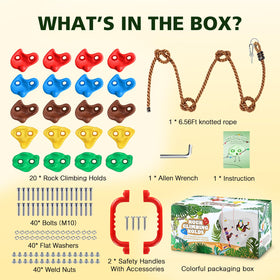 Topnew indoor-outdoor climbing wall kit ready for any space