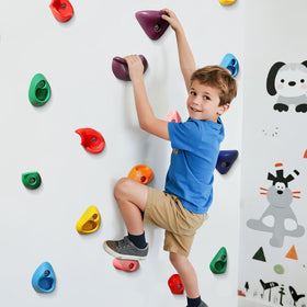 TOPNEW indoor outdoor rock wall setup for backyard play and rooms