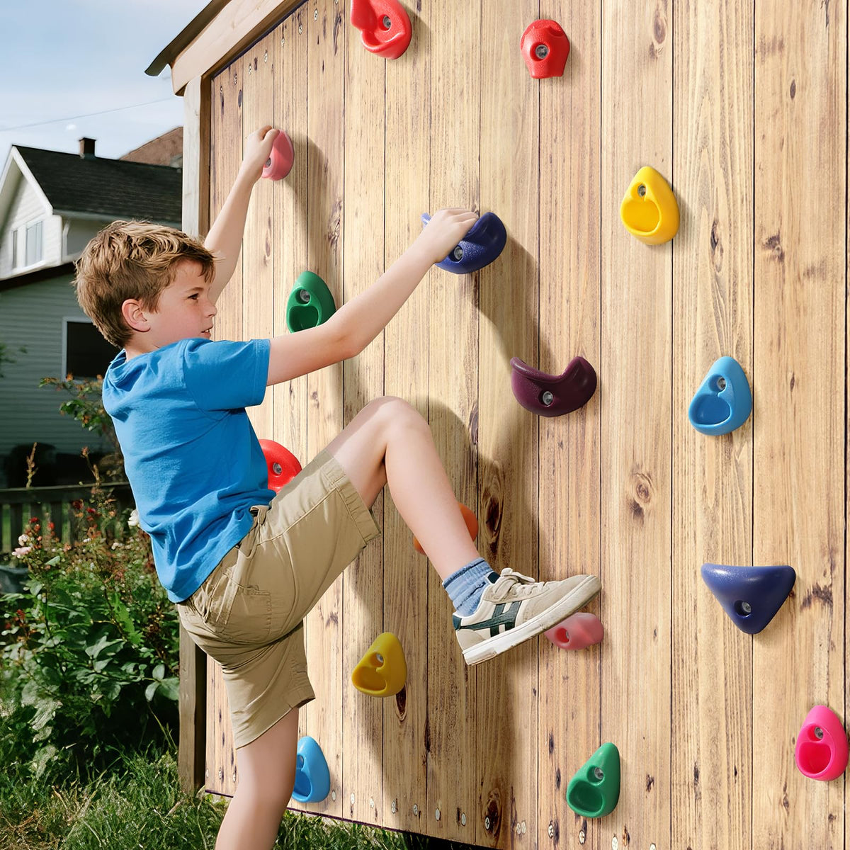 TOPNEW textured grips improve grip and control during climbs