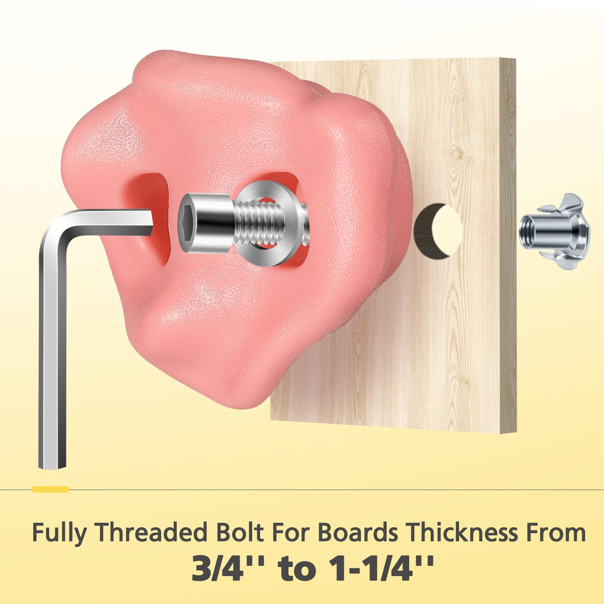 TOPNEW weight rating up to 230 lbs, enabling safe climbing for family members.