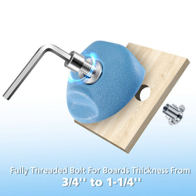 TOPNEW mounting system fits plywood up to 1-1/4 inch thick