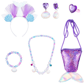 Topney Little Mermaid Tutu Dress back view highlights adjustable straps for easy wear.