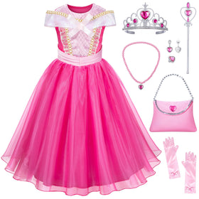 Topney pink princess dress ensemble for birthday parties and imaginative play.