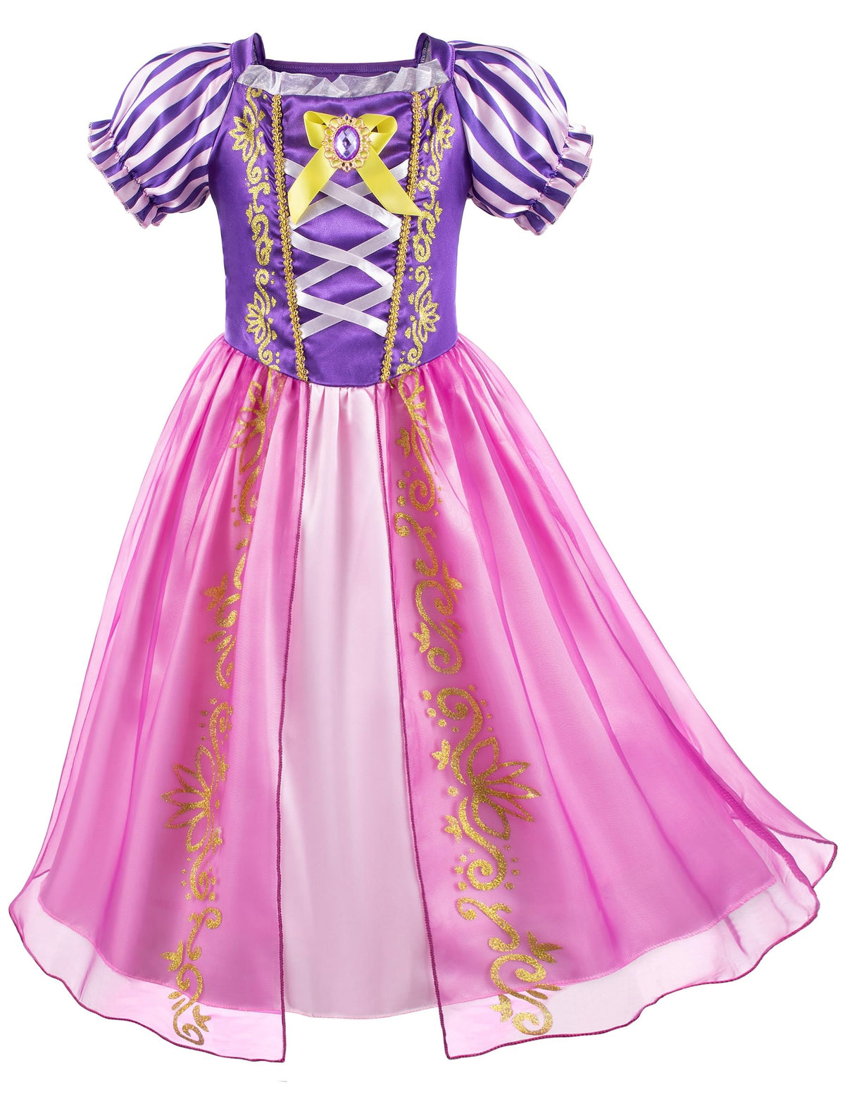 Topney Rapunzel crown hairband completes the regal look for cosplay and events.