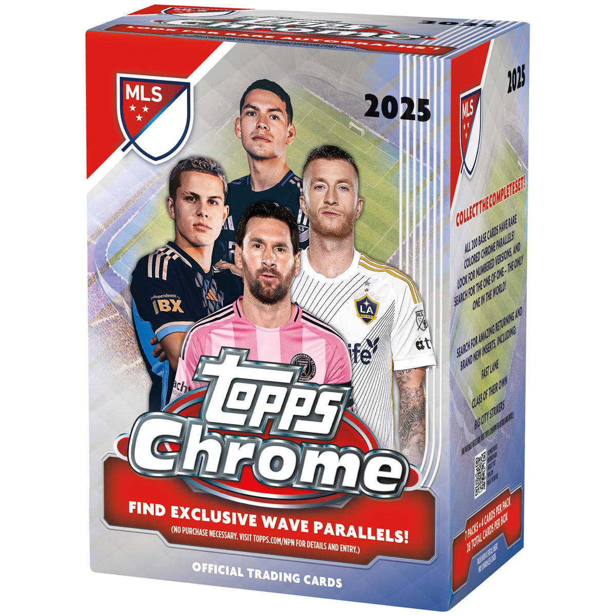 Topps Chrome MLS 2025 base card featuring current MLS star for collectors.