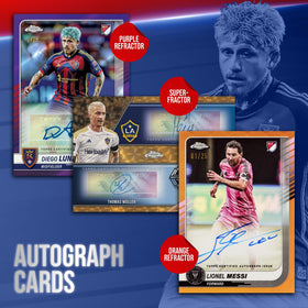 Topps Chrome MLS 2025 Big City Strikers insert celebrates MLS club pride.