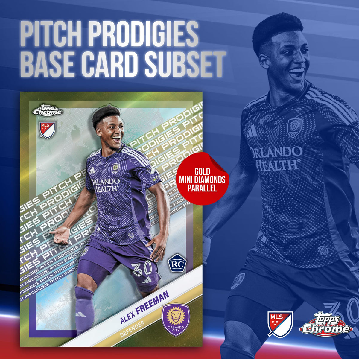 Topps Chrome MLS 2025 Elimination insert highlights dramatic moments.