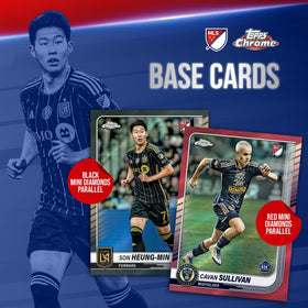 Topps Chrome MLS 2025 Fast Lane insert captures high-speed action.