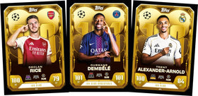 Topps Match Attax 2025 packaging detail with logo and finish