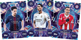 Topps Match Attax 2025 Smart Pack opening action showcasing pack reveal