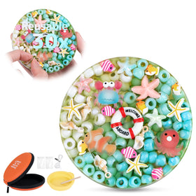 Tops Home Picky Pad Ocean Base: pearl beads on shimmering blue surface for tactile relief