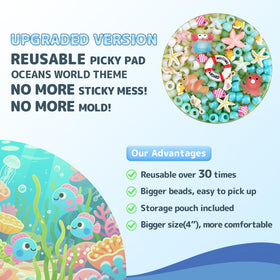 Tops Home Picky Pad Ocean Charms Starfish and seashell inclusions for visual focus