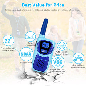 Topsung iVOX hands-free mode on kids walkie talkies