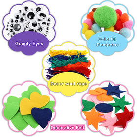 TOPZEA pre-sewn puppets ready for colorful decoration and play