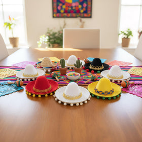 TOPZEA natural straw sombrero headband with secure fit for pets and adults