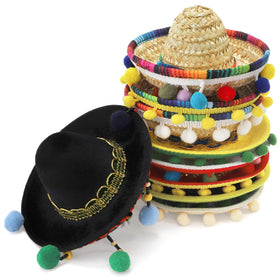 TOPZEA multi-style sombrero headband set for easy party decor and outfits