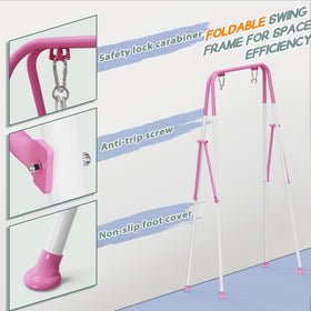 TOREVSIOR indoor-outdoor swing for versatile placement in home or yard.