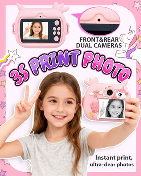Torlaist camera with durable silicone case protecting little hands during play