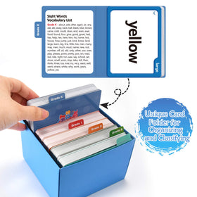 Torlam 520 sight words flash cards folders support level-based organization.