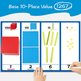 Torlam base ten cubes visualize ones for quick arithmetic practice