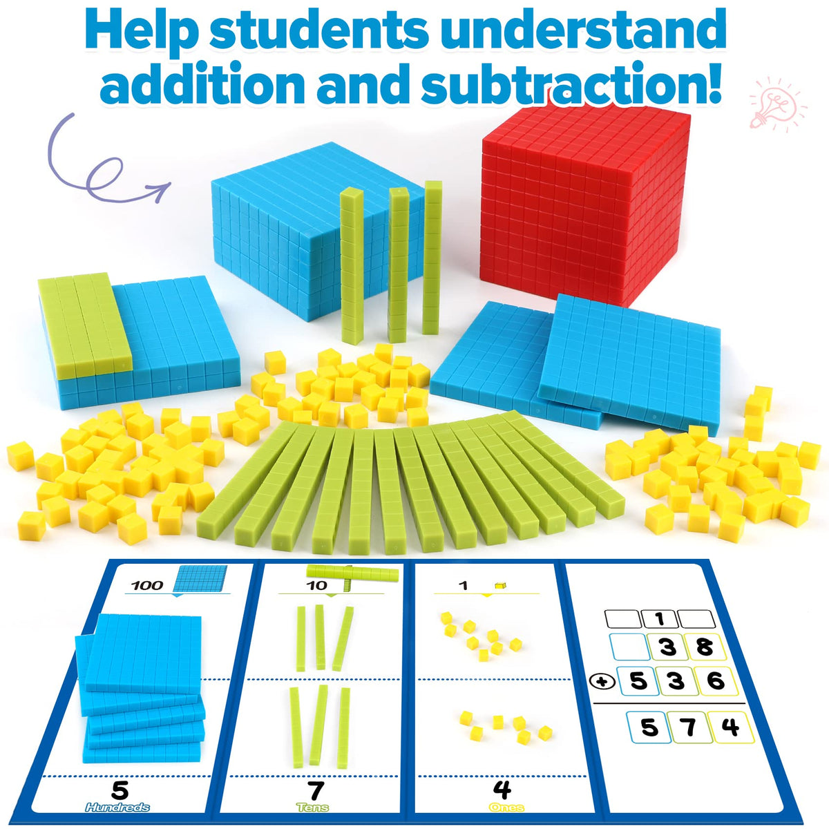 Torlam ten-rods illustrate tens to support regrouping concepts